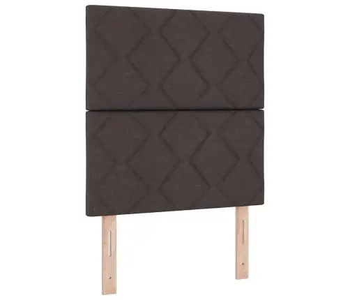 Gultas Rāmis Tumši Brūns 80X200 Cm Audums Vidaxl