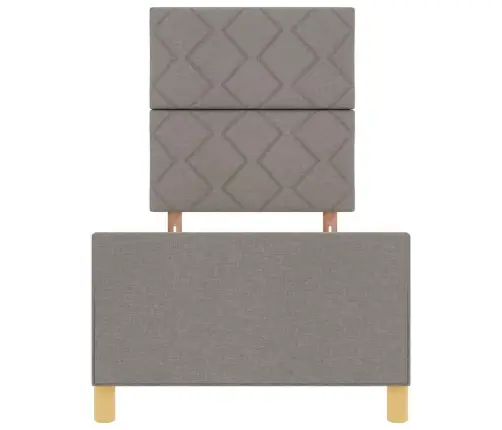 Voodi Raam Peaga Pruunikashall 80 X 200 Cm Kangas