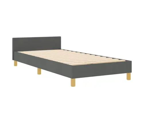 Lovos Rėmas Su Galvūgalio Tamsiai Pilka 90 X 200 Cm Audinys