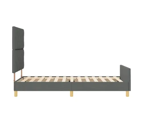 Lovos Rėmas Su Galvūgalio Tamsiai Pilka 90 X 200 Cm Audinys