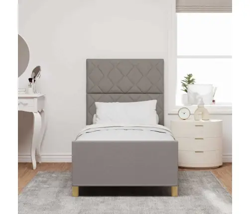 Lovos Rėmas Su Galvūgalio Taupe 100 X 200 Cm Audinys