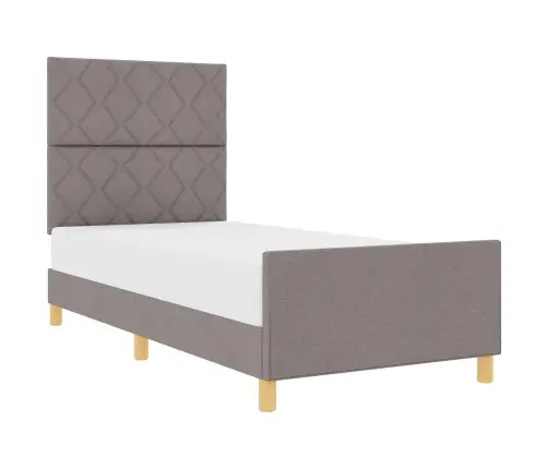 Lovos Rėmas Su Galvūgalio Taupe 100 X 200 Cm Audinys