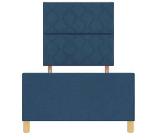 Zila Auduma Gultas Rāmis 100X200 Cm Vidaxl