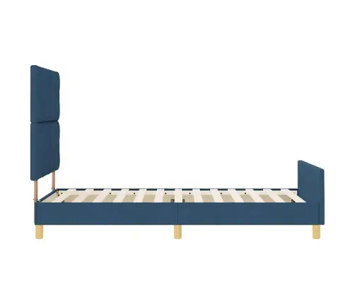 Zila Auduma Gultas Rāmis 100X200 Cm Vidaxl