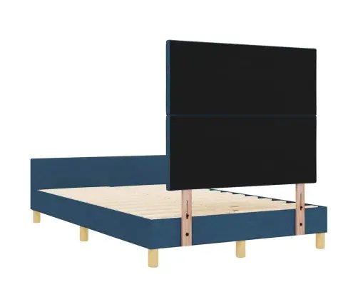 Lovos Rėmas Su Galvūgalio Mėlyna 120 X 200 Cm Audinys