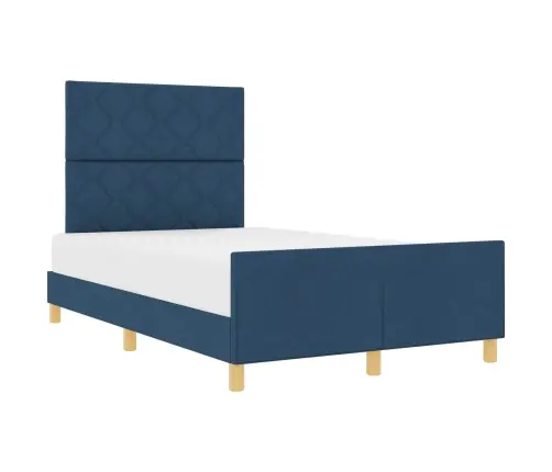 Lovos Rėmas Su Galvūgalio Mėlyna 120 X 200 Cm Audinys