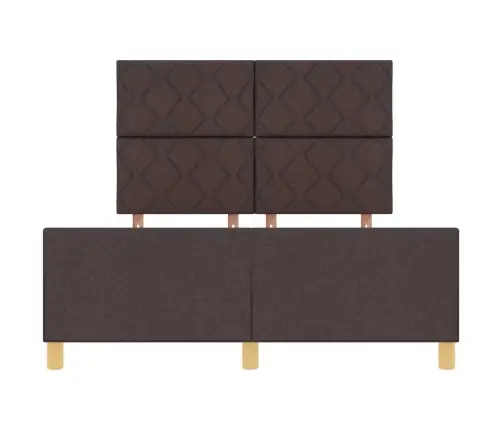 Tumši Brūna Auduma Gultas Rāmī 160X200 Cm Vidaxl