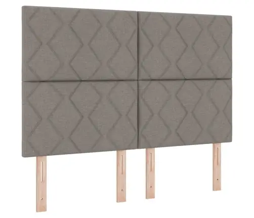 Voodi Raam Peaga Pruunikashall 160 X 200 Cm Kangas