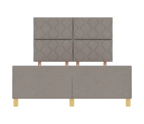 Voodi Raam Peaga Pruunikashall 160 X 200 Cm Kangas