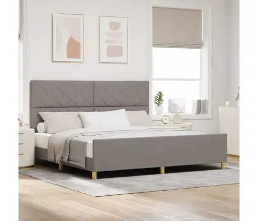 Lovos Rėmas Su Galvūgalio Taupe 200 X 200 Cm Audinys