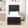 Gultas Rāmjis Melns 80X200 Cm Samts Vidaxl