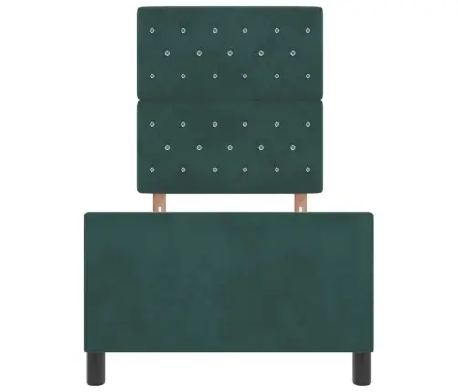 Gultas Rāmis Tumši Zaļš 80X200 Cm Samts Vidaxl Gultas Rāmis Tumši Zaļš 80X200 Cm Samts Vidaxl