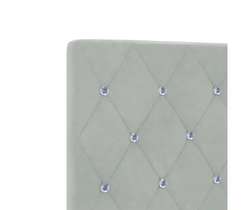 Gultas Rāmjis Gaiši Pelēks 120X200 Cm Samts Vidaxl