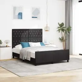 Kastītes Atsperu Gulta Ar Galvas Klāju Melna 160 X 200 Cm Samts Vidaxl Kastītes Atsperu Gulta Ar Galvas Klāju Melna 160 X 200 Cm Samts Vidaxl