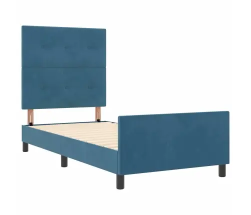 Karbi Vedrumadrats Peaga Tumesinine 90 X 190 Cm Samet