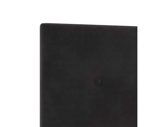 Gultas Rāmis Melnā Krāsā 200X200 Cm No Samta Vidaxl