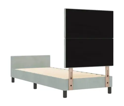 Gultas Rāmis Gaiši Pelēks 80X200 Cm Samts Vidaxl