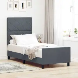 Kastītes Atsperu Gulta Tumši Pelēka 80 X 200 Cm Samts Vidaxl Kastītes Atsperu Gulta Tumši Pelēka 80 X 200 Cm Samts Vidaxl