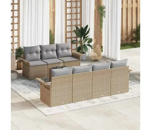 8 Gabalu Dārza Dīvānu Komplekts Ar Bēšiem Spilveniem Vidaxl 8 Gabalu Dārza Dīvānu Komplekts Ar Bēšiem Spilveniem Vidaxl