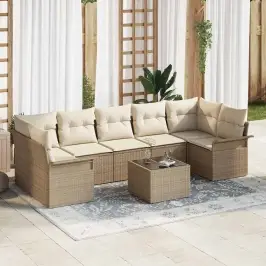 Aia Diivanikomplekt Padjaga 8 Pcs Beez Ja Koor 55 X 55 X 37 Cm