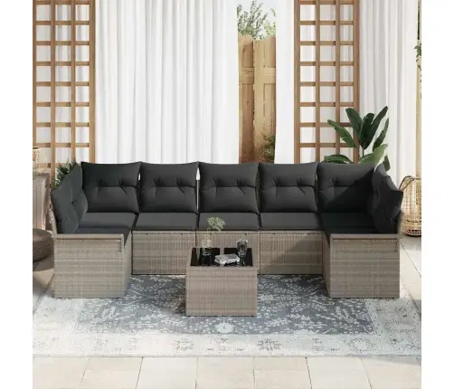 Aia Diivanikomplekt Padjaga Padjaga 8 Pcs Helehall Ja Tumehall