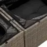 Sodo Sofų Rinkinys 9 Pcs Pilka Poli Ratanas, Plienas Ir Stiklas