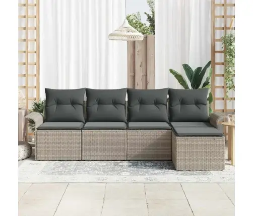 Aia Diivanikomplekt Padjaga 5 Pcs Helehall Polürotang