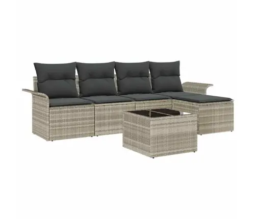 Aia Diivanikomplekt Padjaga 6 Pcs Helehall Polürotang