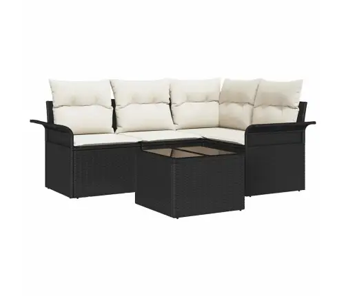 Vidaxl 4 Daļu Dārza Dīvānu Komplekts Ar Spilveniem Brūnā Polietilēna Rotangpalma