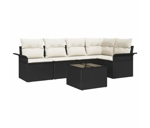 5 Daļu Dārza Dīvāna Komplekts Ar Spilveniem Brūnā Polietilēna Rotangpalma Vidaxl