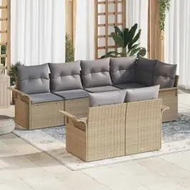 Aia Diivanikomplekt Padjaga 7 Pcs Beež Polürooster