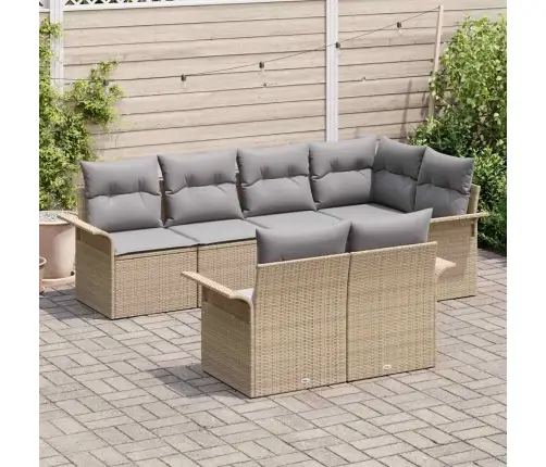 Aia Diivanikomplekt Padjaga 7 Pcs Beež Polürooster