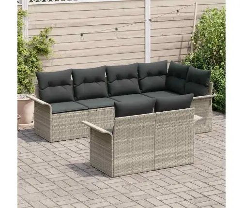 Aia Diivanikomplekt Padjaga 7 Pcs Helehall Polürooster