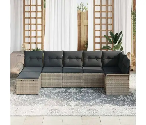 Aia Diivanikomplekt Padjaga 7 Pcs Helehall Polürooster