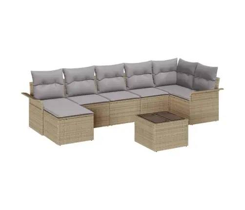 Aia Diivanikomplekt Padjaga 8 Pcs Beež Polürooster