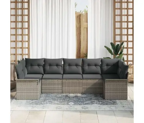 Aia Diivanikomplekt Padjaga 7 Pcs Helehall Polürooster