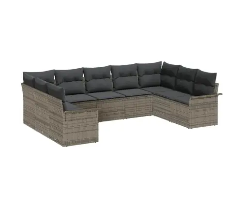 Aia Diivanikomplekt Ladustamisega 9 Pcs Hall Polürotang