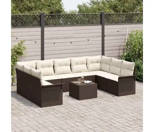 9 Gabalu Dārza Dīvānu Komplekts Ar Spilveniem Pelēkā Poli Rotangpalmas Vidaxl