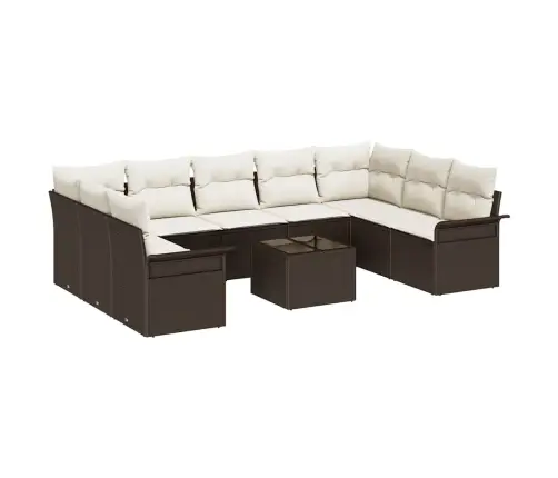 9 Gabalu Dārza Dīvānu Komplekts Ar Spilveniem Pelēkā Poli Rotangpalmas Vidaxl