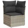 Aia Diivanikomplekt 7 Pcs Helehall Ja Tumehall 55 X 55 X 37 Cm