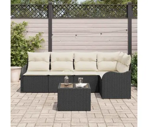 5 Daļu Dārza Dīvānu Komplekts Ar Spilveniem Brūnā Polietilēna Rotangpalma Vidaxl