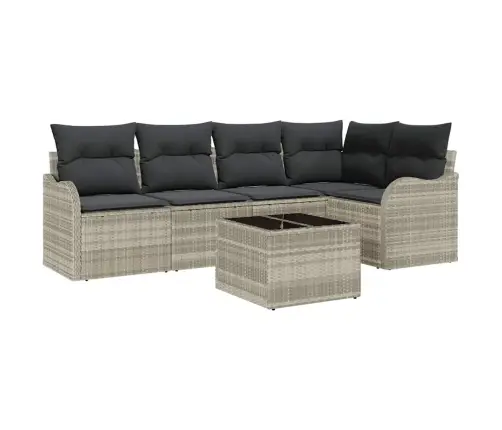 Aia Diivanikomplekt Ladustamisega 6 Pcs Hall Polürotang