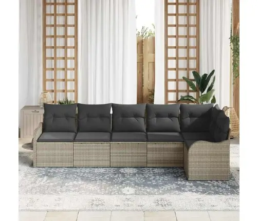 Aia Diivanikomplekt Padjaga 6 Pcs Helehall Polürooster