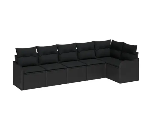 6 Daļu Dārza Dīvānu Komplekts Ar Spilveniem Melnā Polietilēna Rotangpalma Vidaxl 6 Daļu Dārza Dīvānu Komplekts Ar Spilveniem Melnā Polietilēna Rotangpalma Vidaxl