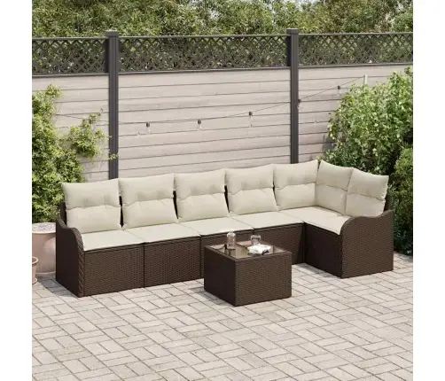 6 Daļīgu Dārza Dīvānu Komplekts Ar Spilveniem Pelēkā Poli Rotangpalma Vidaxl