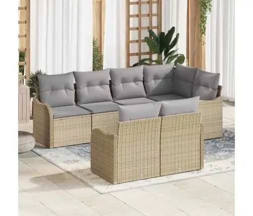 Aia Diivanikomplekt Padjaga 7 Pcs Beež Polürooster