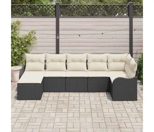 Aia Diivanikomplekt Padjaga 7 Pcs Must Ja Valge Polürooster