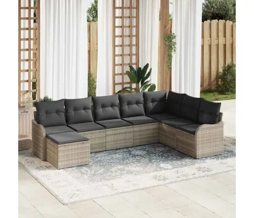 Aia Diivanikomplekt Padjaga 8 Pcs Helehall Polürooster