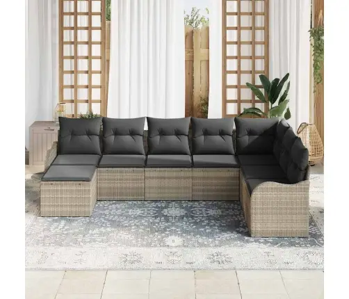 Aia Diivanikomplekt Padjaga 8 Pcs Helehall Polürooster