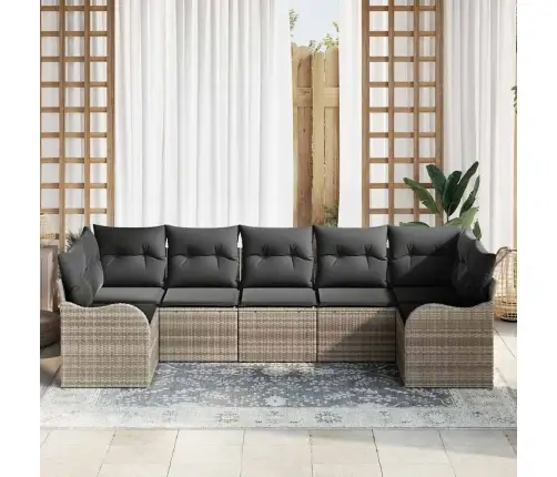 Aia Diivanikomplekt Padjaga 7 Pcs Helehall Polürooster